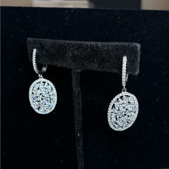 Estate Sale Lot of 6 Vintage Sterling Silver Crystal Earring Sets - Picture 8 of 8